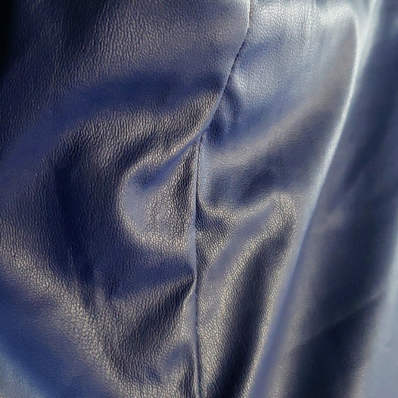 JJXX funky leather look purple high waist pants fully soft lined - Picture 6 of 10